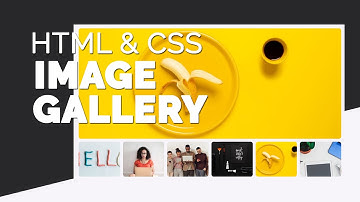 Image gallery HTML CSS | How to create responsive image gallery webpage section  in HTML and CSS