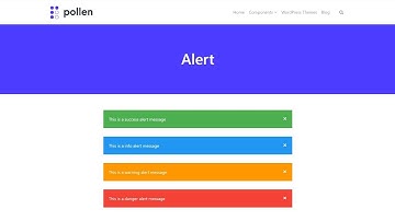 Alert Component Usage Guide - Pollen WordPress Plugin Free WPBakery Page Builder Addons