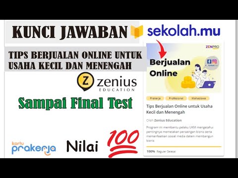 Kunci jawaban tips berjualan online untuk usaha kecil dan menengah