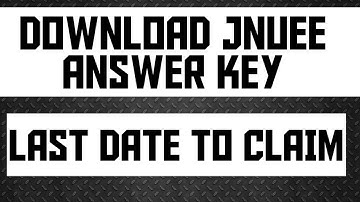 JNU entrance exam answer key | How to check and challenge || JNUEE