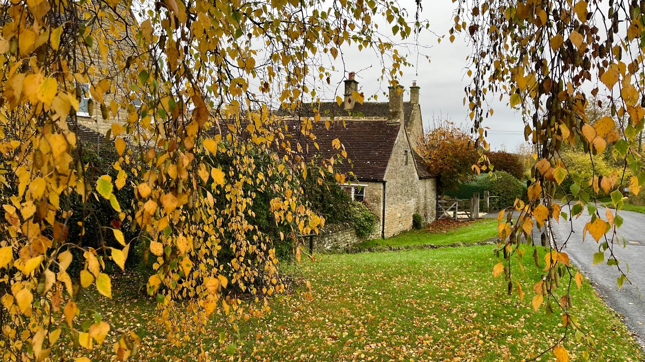 Golden Autumn Walk | Exploring a Quiet English Village With Horses!