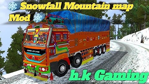 SNOWFALL MOUNTAIN MAP Mod for Bus Simulator Indonesia /How to Add Map Mod in Bus Simulator Indonesia