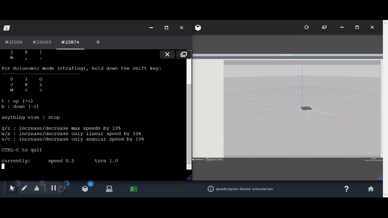 quadcopter drone simulation using gazebo and ROS YouTube