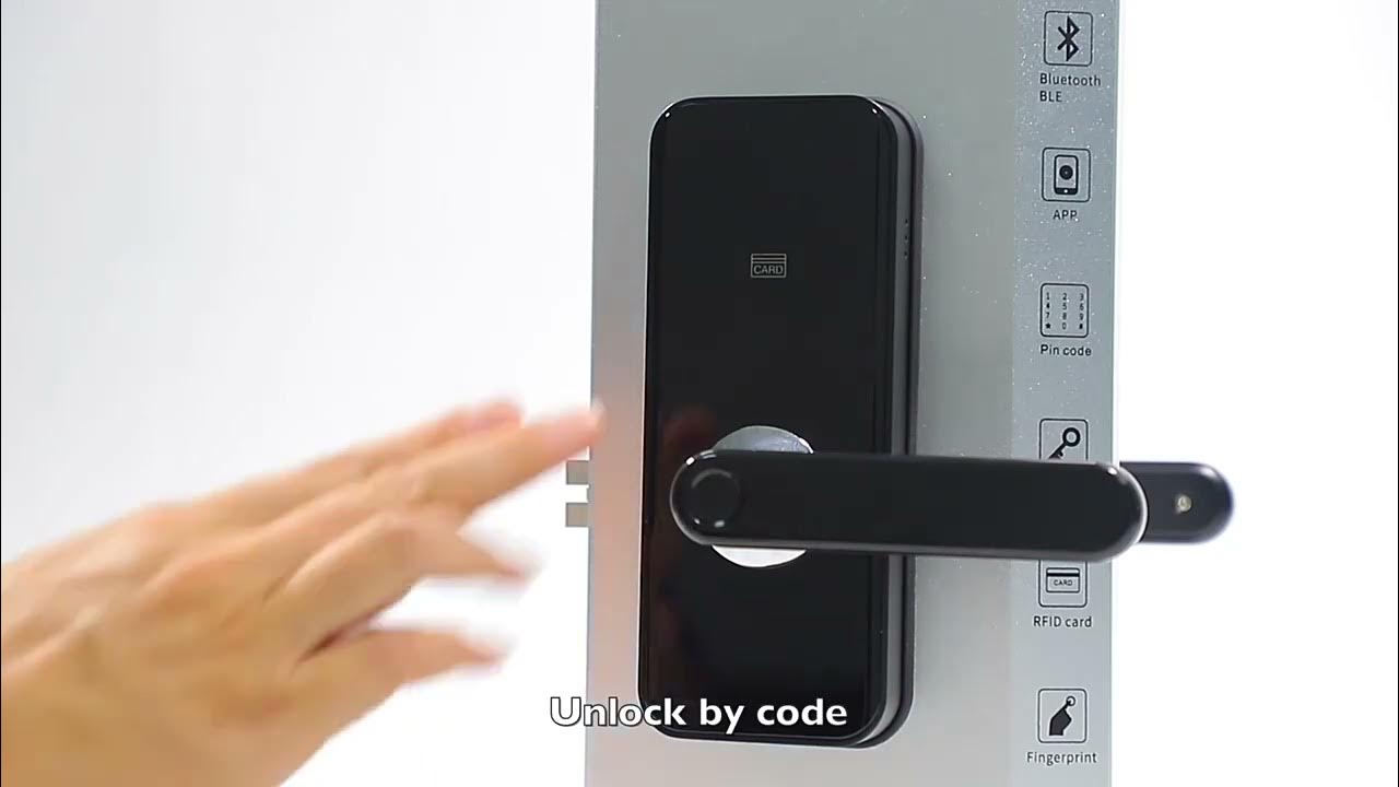 Smart Door Lock, Key, Pin, RFID, App, Fingerprint GFM820NTT YouTube
