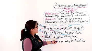 What words do adverbs modify?