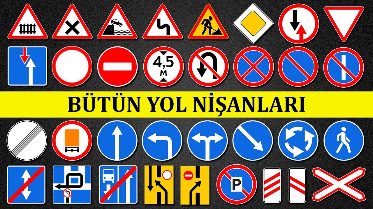 Yol Nişanları | Bütün Yol Nişanlarının Tam Siyahısı | Yol Hərəkəti Qaydaları