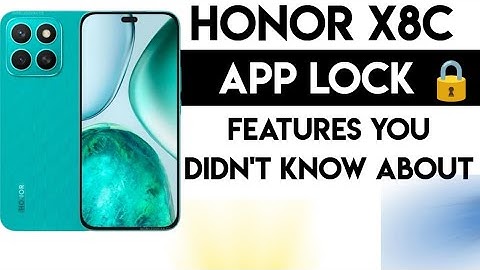 How to Protect Your Apps with App Lock on Honor X8C