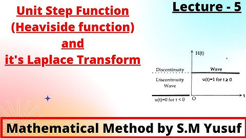 Unit Step Function(Heaviside Function) and it