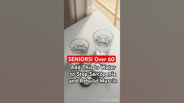 Seniors: Over 60? Add THIS to Water to Stop Sarcopenia and Rebuild Muscle!  | Learn Daily