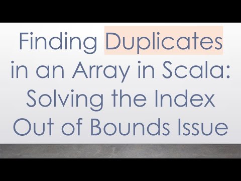 Finding Duplicates in