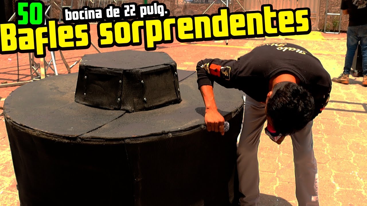 LA GENIALIDAD DE BAFLES DE ESTE SONIDERO 😮 Y CON BOCINAS DE 22 PULGADAS …