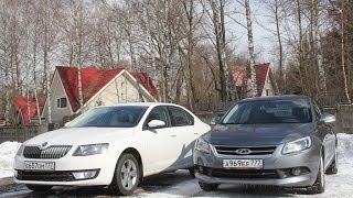 Шкода Октавия против Чери Аризо 7 : пошли лесом Шкода Октавия против Чери Аризо 7 : пошли лесом