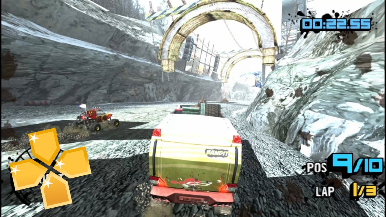 Motorstorm Arctic Edge Glitchy PPSSPP 1.2.2 Gameplay Full HD / 60FPS