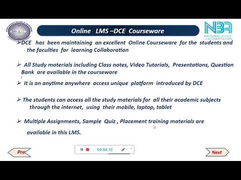 DCE Overview and Courseware