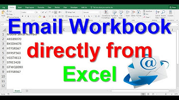 Email Workbook directly from Excel