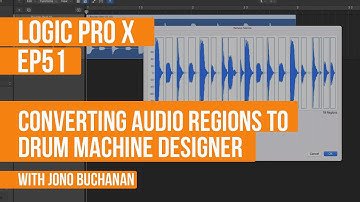 LOGIC PRO X - Converting Audio Regions to Drum Machine Designer
