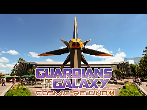 [4K] Guardians of the Galaxy: Cosmic Rewind ( FULL RIDE & PRE SHOW ) - EPCOT