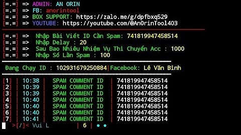 [Chia Sẻ] Tool Spam CMT Bằng Pro5 | An Orin