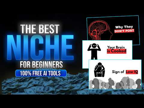 The BEST YouTube Niche For Beginners NO Paid Tool Needed 