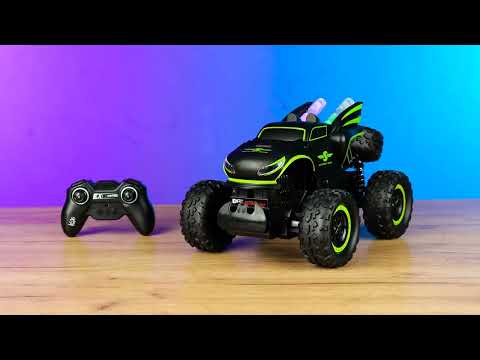 Дитяча машинка на радіокеруванні Джип 666-641 акумуляторна гумові колеса з підсвіткою, видео 1