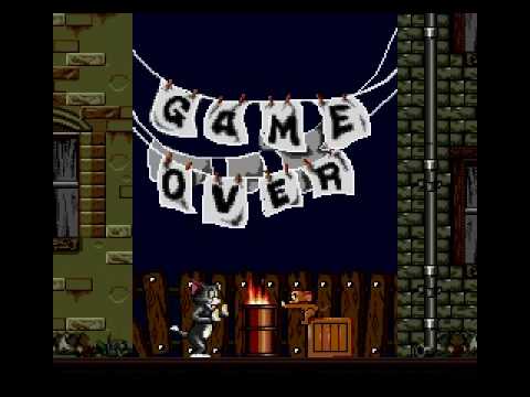 Tom and Jerry: Frantic Antics! Game Over Sega Genesis
