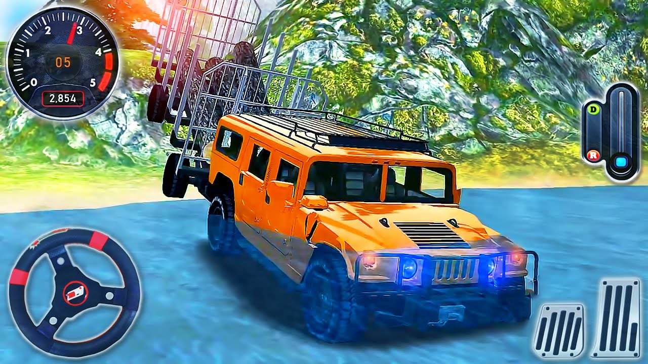 Offroad Forest Hammer H1 Driver Simulator - Muddy Car Driving Mountain - Android GamePlay #3