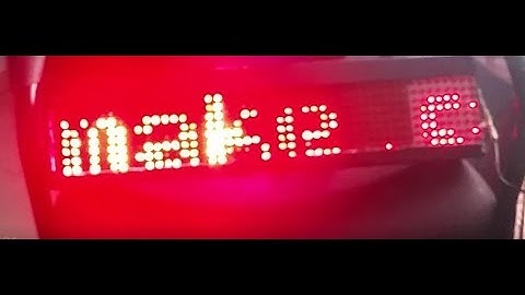 Scrolling text on 48×8 LED matrix using PIC