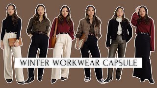 Winter Workwear Capsule Wardrobe | Smart Casual Office Outfits screenshot 3