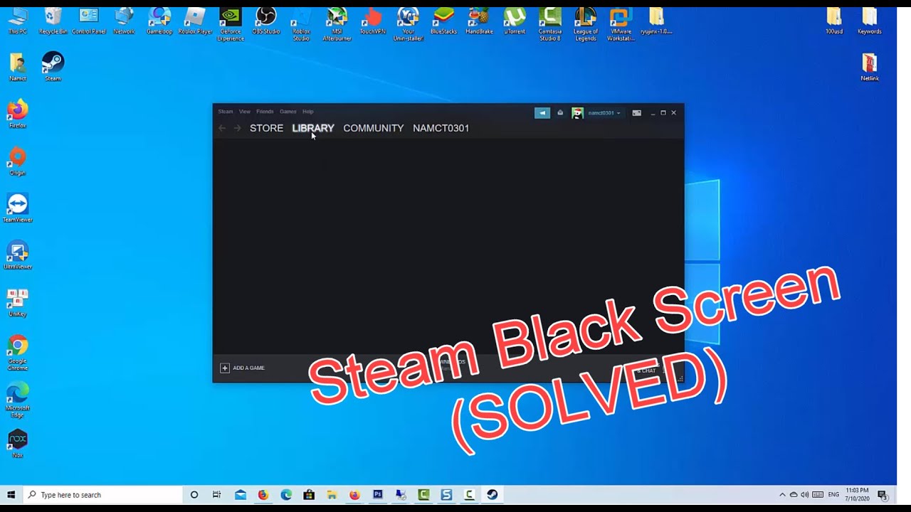 How To Fix Steam Store Not Loading  Steam Store Showing Black Screen 