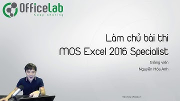 Ôn thi MOS Excel 2016: 0.3. Các thao tác biên tập trong Excel: Chọn ô, Clear, Undo/Redo