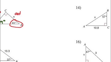 Common Core Math: Right Triangle Trigonometry - Finding Missing Sides