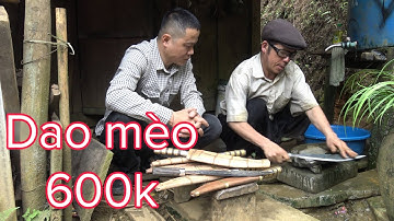 Ga door met de messen van de primitieve messenmaker, het Mong-volk, ll ban trang tv