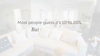 Only 8 out of 100 people know the minimum down payment required for a conventional home loan.