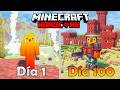 SOBREVIVÍ 100 DÍAS en UN MUNDO SOLO DE AZUFRE en MINECRAFT HARDCORE