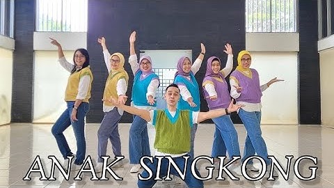 ANAK SINGKONG - line dance demo by The Ladies class