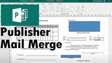 Publisher Mail Merge