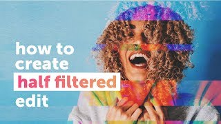 How to create a half filtered edit | PicsArt Tutorial screenshot 1