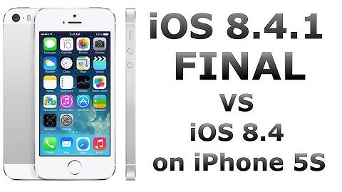 iOS 8.4.1 vs iOS 8.4 on iPhone 5S (Final Relase of iOS 8.4.1)