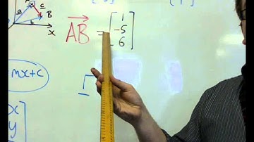 AQA Core 4 7.03 Finding the Vector Equation of a Line