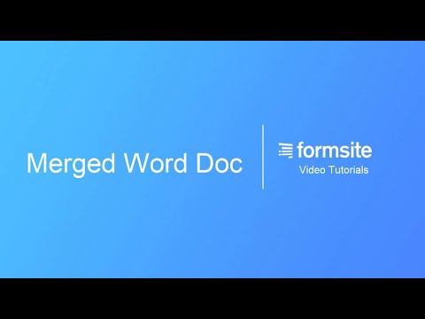 Merged Word DOCX