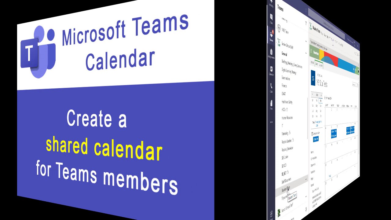 Create a shared calendar in Microsoft Teams YouTube