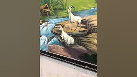 Vẽ tranh tường cho nhà hàng Dê  tại Thanh Xuân, Hà Nội – Vẽ tranh tường Hà Nội rẻ đẹp Zalo 079911002