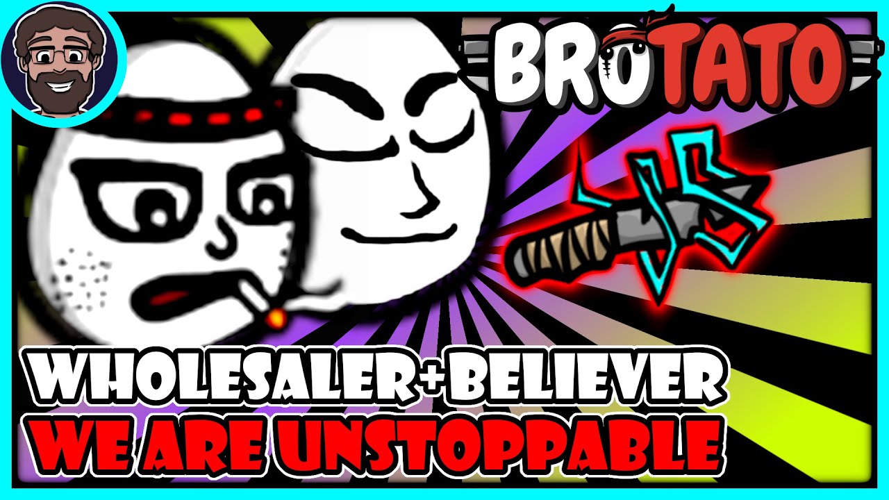 Unbeatable Elemental Projectiles Wholesaler Is Broken Brotato Modded Youtube