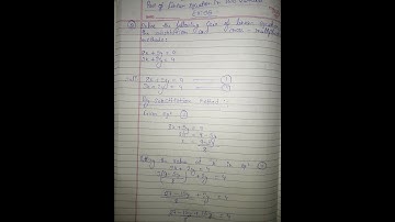 Solve the following pair of linear equation by the substitution and cross - 8x+5y=9 3x+2y=4