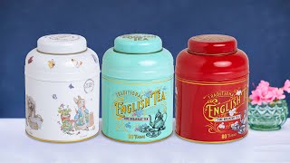 New English Tea  l  Vintage Victorian & Beatrix Potter Tea Midi Canister