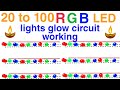 simple transformerless RGB LED lights glow power supply