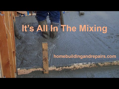 How To Mix Concrete From Scratch - Do It Yourself Construction Educational Tutorial