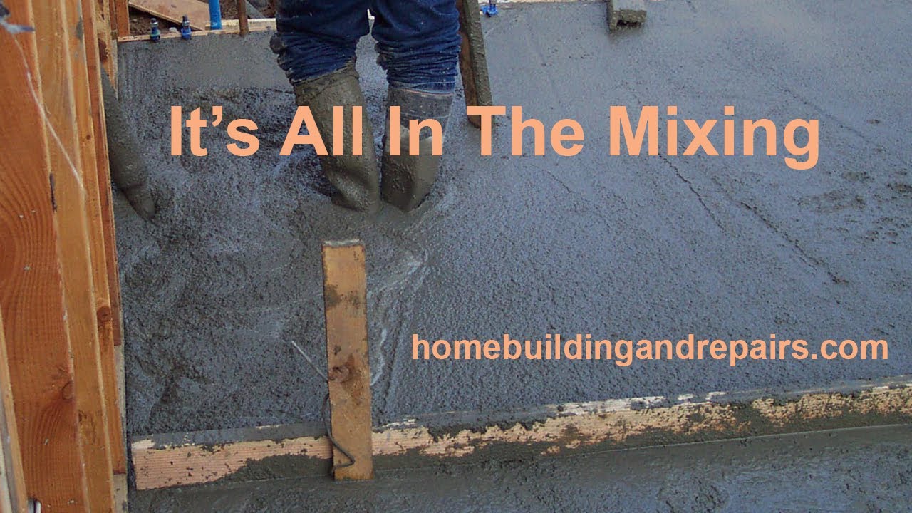 How To Mix Concrete From Scratch - Do It Yourself Construction