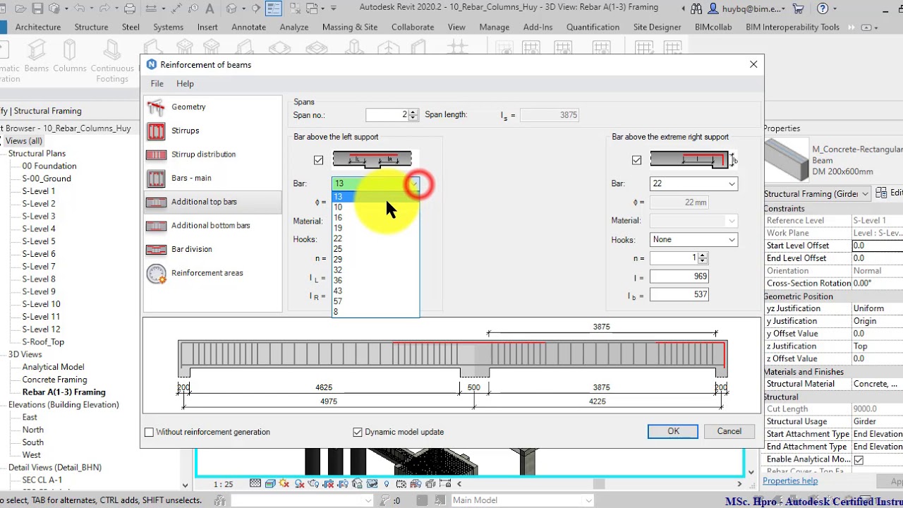 Naviate Rex 10 RVB 14 Placing Mainbars Girder Naviate REX - YouTube