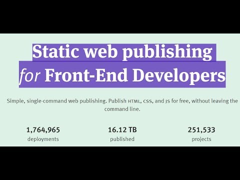 How to publish your project on a free web server
